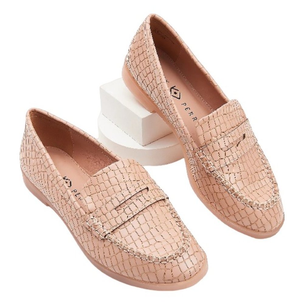 Katy Perry Geli Croc Emboss Penny Loafer Size 8 NWOB Reduced $ No Offers Please